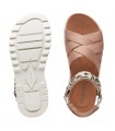 Sandalias en nude con animal print