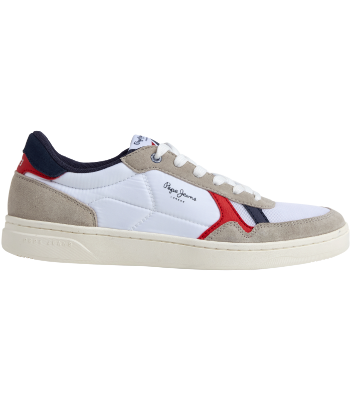 Deportivos en blanco con cordones de caballero