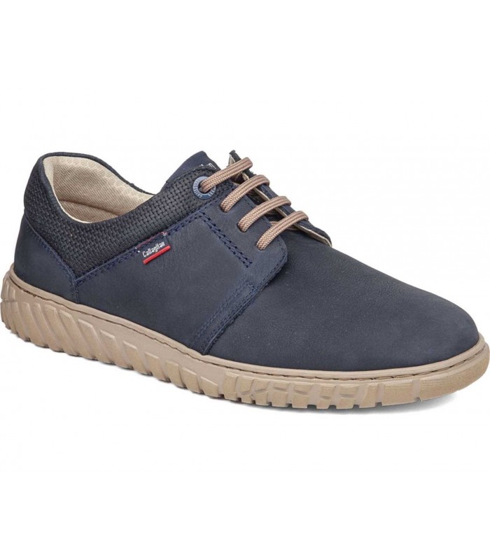 Zapatos para hombre en piel azul marino