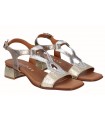 Sandalias en oro para mujer