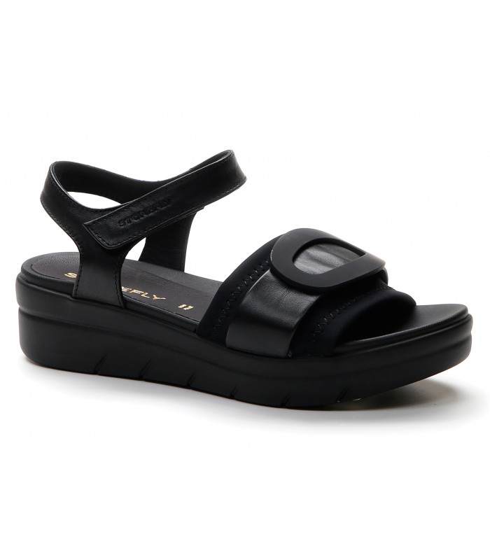 Scarpe Stonefly Aqua III Beis 39 - Pelle, Tacco A Zeppa, Chiusura A Strappo, Larghezza Normale