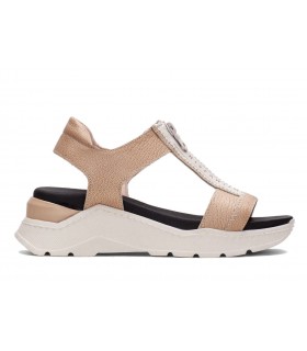 Sandalias de plataforma para mujer en color camel