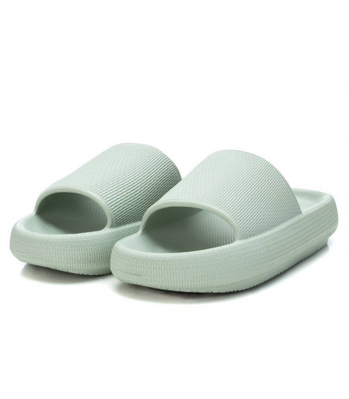 Sandalias planas para mujer en color verde 
