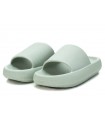 Sandalias planas para mujer en color verde 