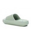 Sandalias planas para mujer en color verde 