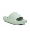 Sandalias planas para mujer en color verde 