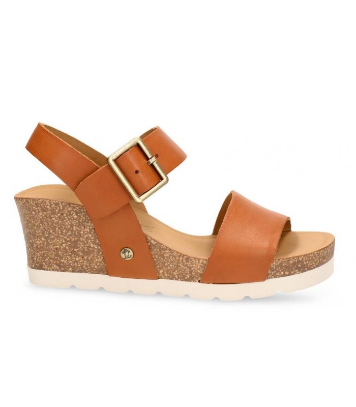 Sandalia bio en piel cuero