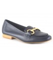 Mocasines con estribo en color azul marino