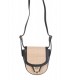 Bolso combinado en rafia con negro