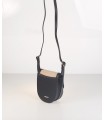 Bolso combinado en rafia con negro