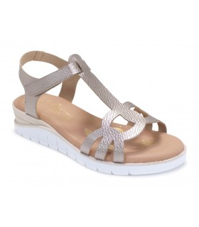 Sandalias taupe de mujer
