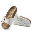 Sandalias de pala en blanco