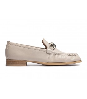 Mocasín wallabee en piel hielo para mujer