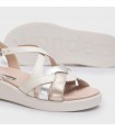 Sandalia con plataforma en color blanco