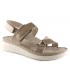 Sandalia plana en color beige