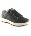 Zapatos en piel azul de caballero