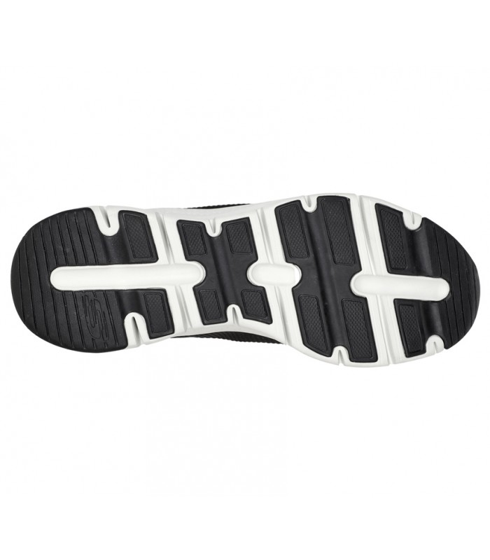 Deportivo con cordones negro y piso blanco