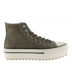 Deportivo tipo bota de doble piso color kaki