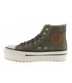 Deportivo tipo bota de doble piso color kaki