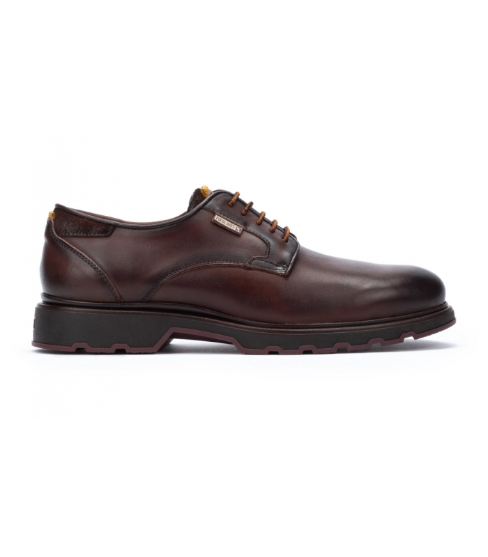 Zapato de cordones color cuero