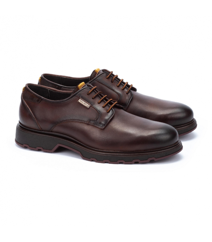 Zapato de cordones color cuero