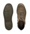 Bota color oliva con cordones
