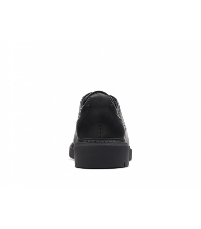 Zapato de cordones en piel negra