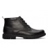 Bota negra de cordones