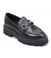 Mocasín de mujer en piel negra