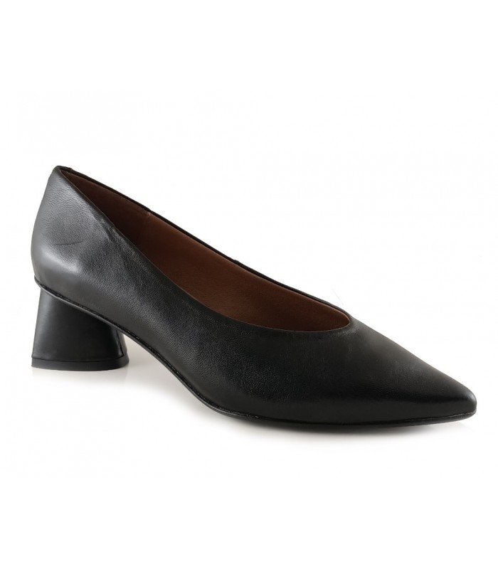 Zapato de mujer en piel negra