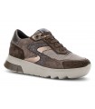 Zapato sport de cordones en marrón para mujer