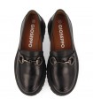 Mocasines en piel negra para mujer