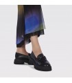 Mocasines en piel negra para mujer