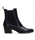 Botín con tacón medio y elásticos en la caña