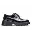 Zapato de cordones con suela track para mujer