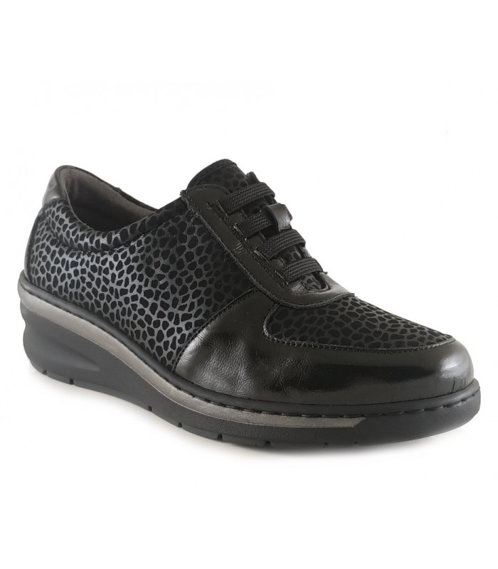 Zapato con cordones elásticos para mujer