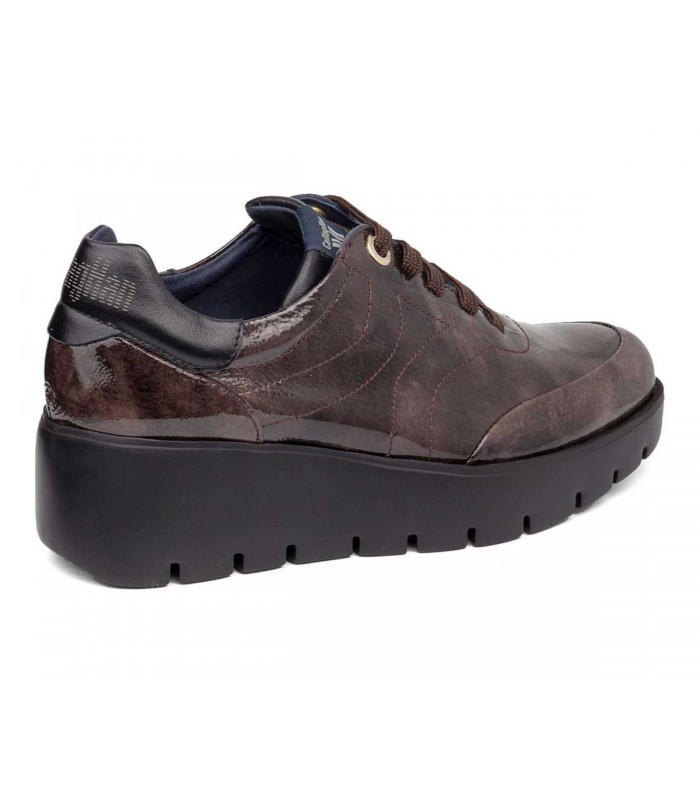 Zapato de cordones con cuña para señora