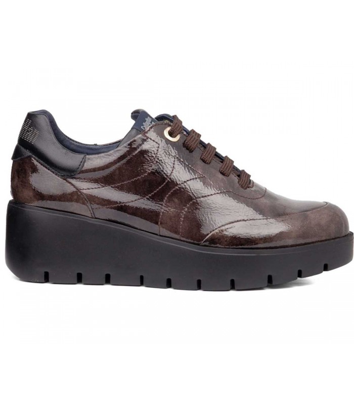 Zapato de cordones con cuña para señora