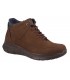 Botines de cordones para hombre en color marrón