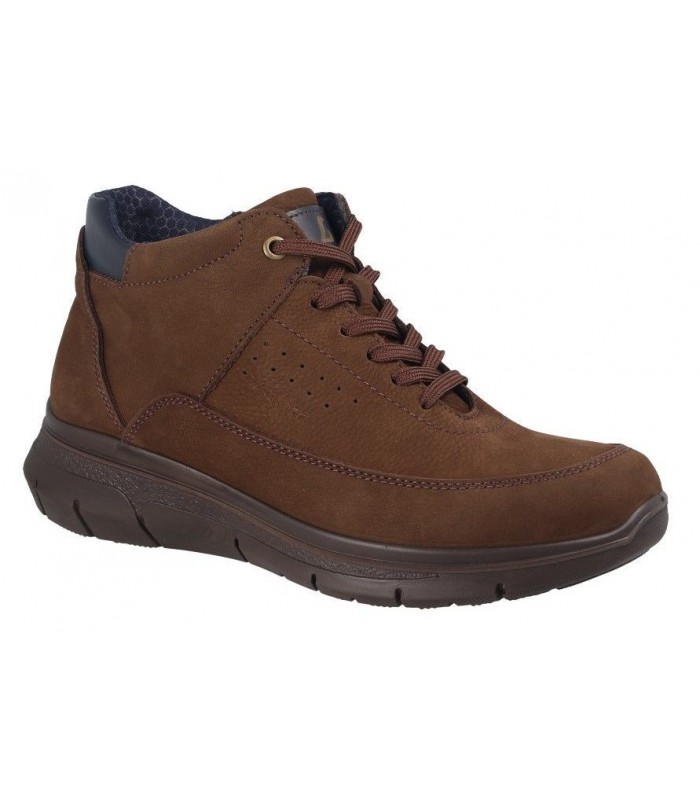 Botines de cordones para hombre en color marrón