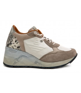 Deportivo de cuña combinado en hielo y taupe