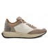 Deportivo de piel combinado en hielo y taupe