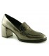 Zapato mocasín para mujer de tacón alto