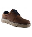 Zapato de cordones para hombre en piel cuero
