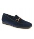 Mocasín de terciopelo en azul