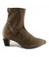 Botín elástico en color taupe para mujer