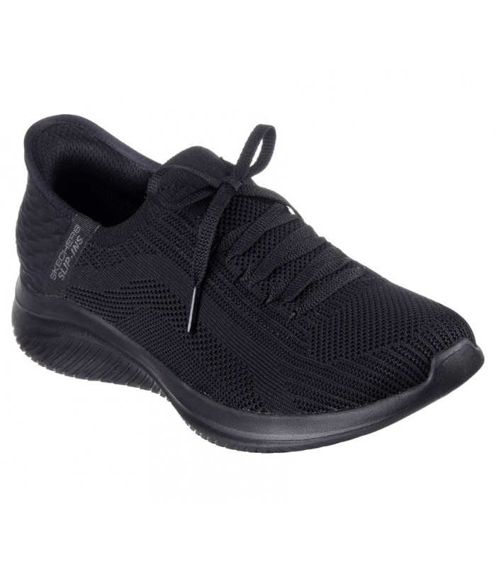 Deportivo negro mujer, sistema slip-ins