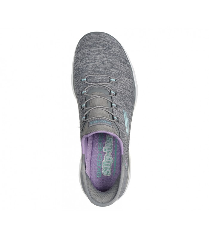 Deportivo de color gris con cordones elásticos 