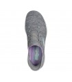 Deportivo de color gris con cordones elásticos 