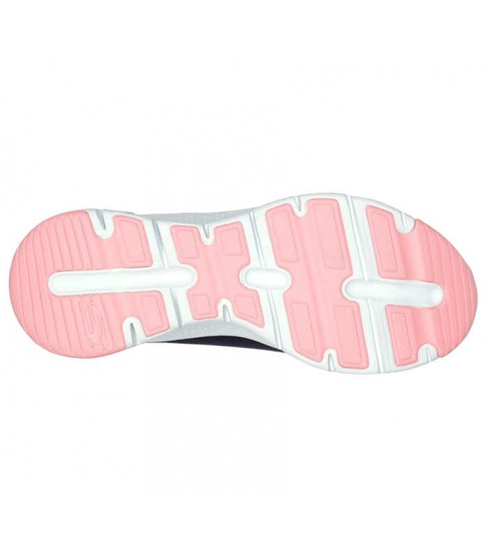 Deportivo azul marino con detalles rosa, arch fit